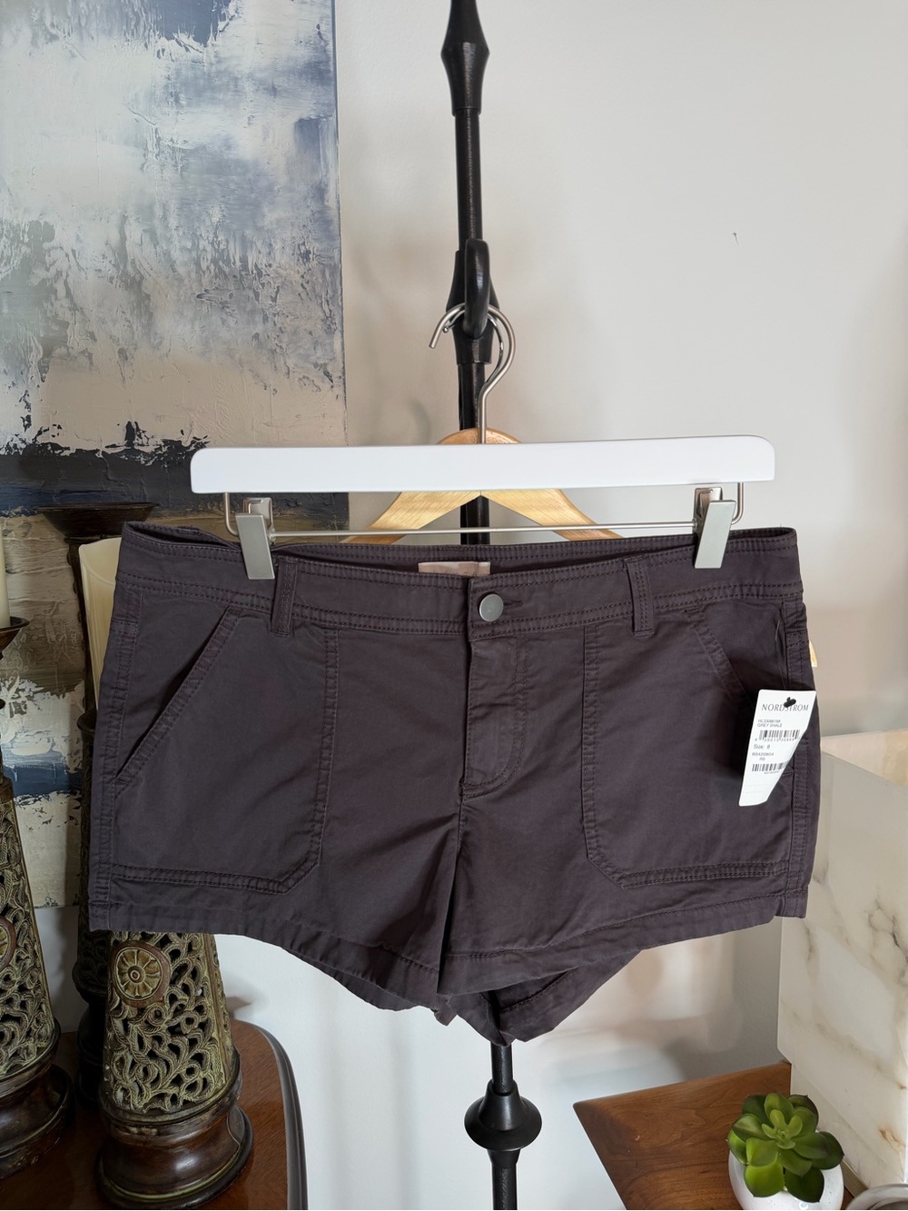 Women’s Black Casual Utility Shorts